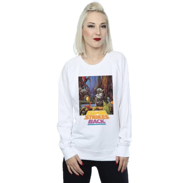 Star Wars Sweatshirt med Yoda-affisch för kvinnor/damer