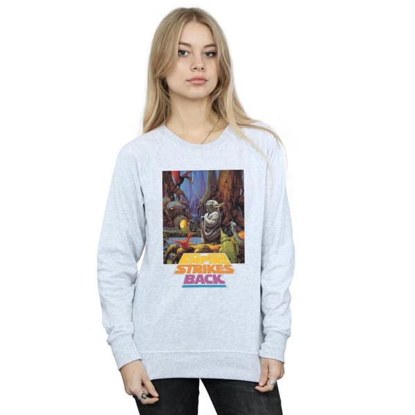 Star Wars Sweatshirt med Yoda-affisch för kvinnor/damer