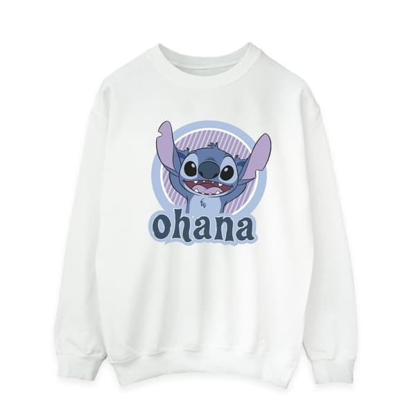 Disney Mens Lilo And Stitch Ohana Circle Sweatshirt