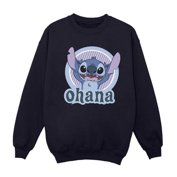 Disney Mens Lilo And Stitch Ohana Circle Sweatshirt