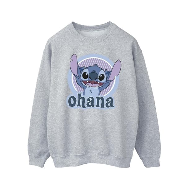 Disney Mens Lilo And Stitch Ohana Circle Sweatshirt