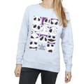 Miniatyrbild 3 av 5: Disney Dam/Tjej Nightmare Before Christmas Many Faces Of Jack Squares Sweatshirt