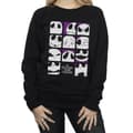 Miniatyrbild 3 av 5: Disney Dam/Tjej Nightmare Before Christmas Many Faces Of Jack Squares Sweatshirt