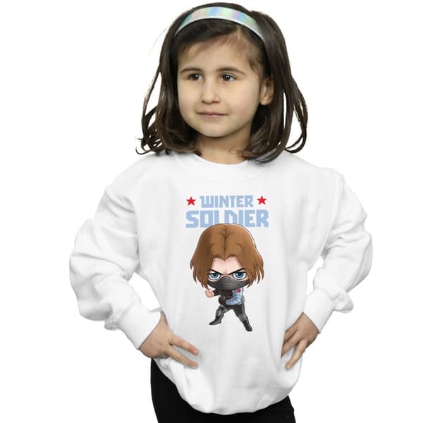 Marvel Girls Winter Soldier Bucky Toon Sweatshirt