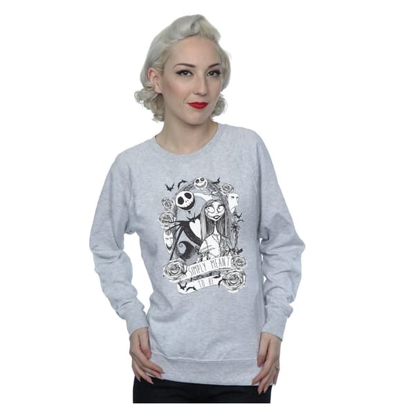 Disney Womens/Ladies Nightmare Before Christmas Simply Meant To Be Sweatshirt