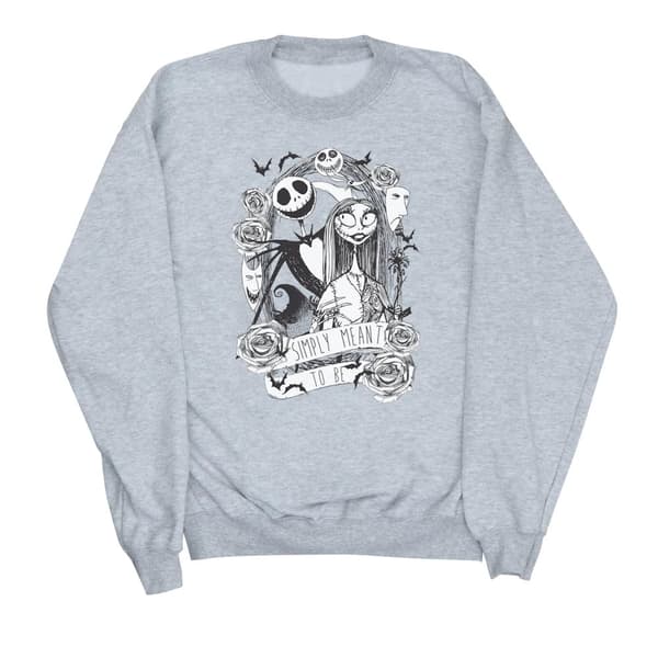 Disney Womens/Ladies Nightmare Before Christmas Simply Meant To Be Sweatshirt