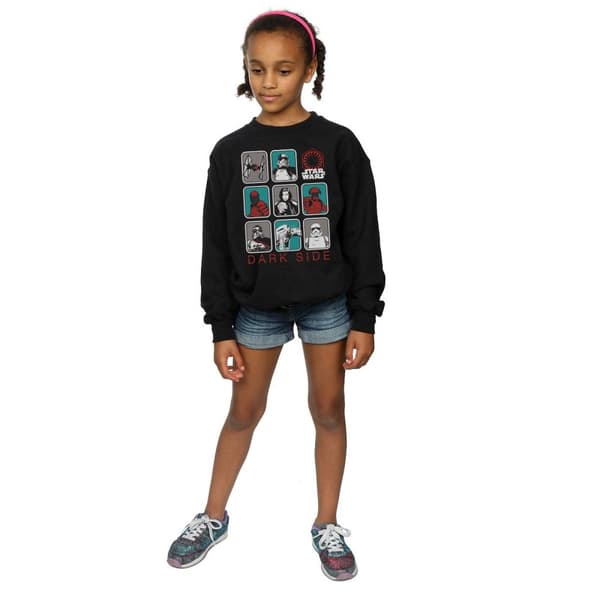 Star Wars Girls The Last Jedi Dark Side Multi Character Sweatshirt