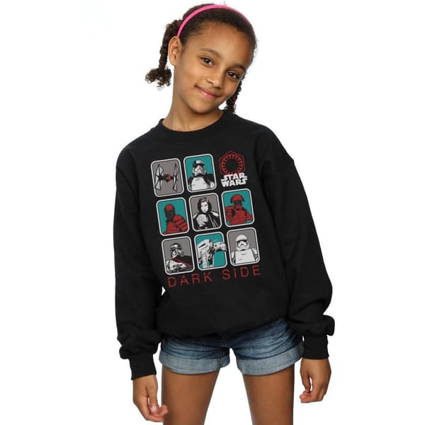 Star Wars Girls The Last Jedi Dark Side Multi Character Sweatshirt