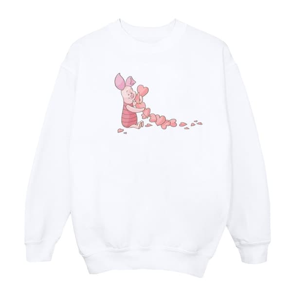Disney Dam/Tjej Winnie The Pooh Nasse Hjärterkedja Sweatshirt