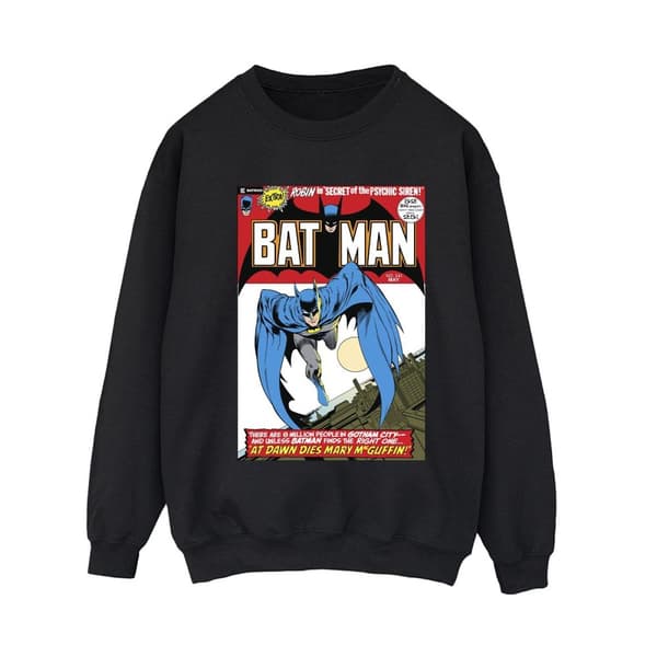 DC Comics Womens/Ladies Running Batman Cover Sweatshirt Black L