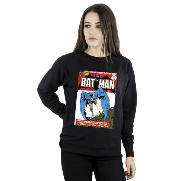 DC Comics Womens/Ladies Running Batman Cover Sweatshirt