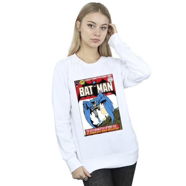 DC Comics Womens/Ladies Running Batman Cover Sweatshirt