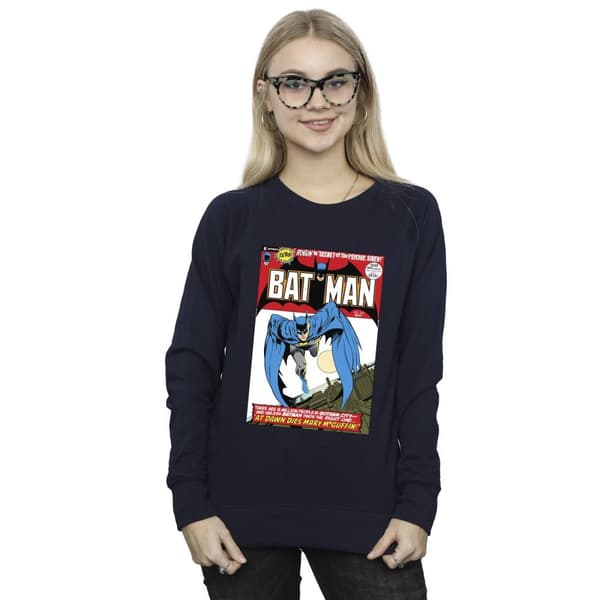 DC Comics Womens/Ladies Running Batman Cover Sweatshirt
