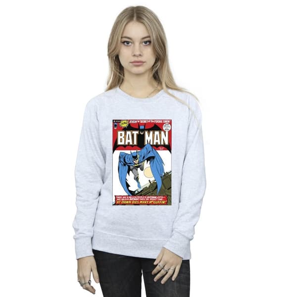 DC Comics Womens/Ladies Running Batman Cover Sweatshirt