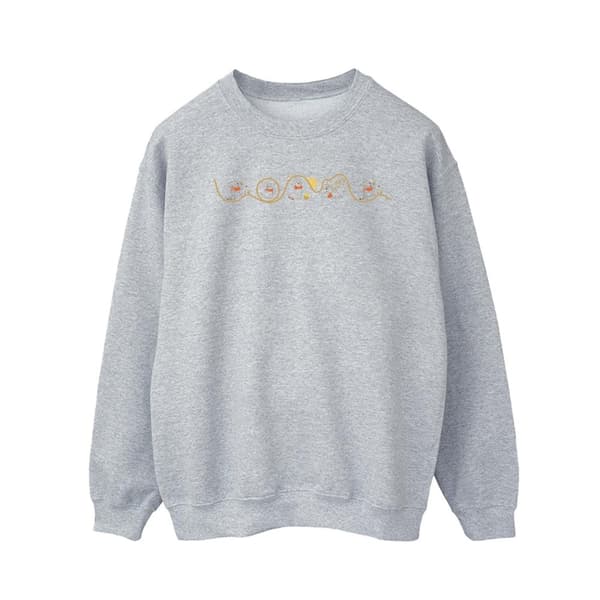 Disney Mens Winnie The Pooh Tigger Line Sweatshirt Sports Grey M