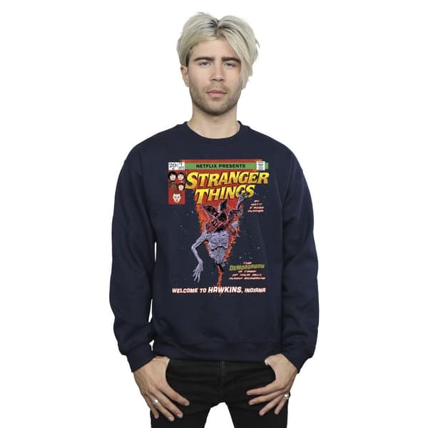 Netflix Sweatshirt med serieomslag från Stranger Things för herrar