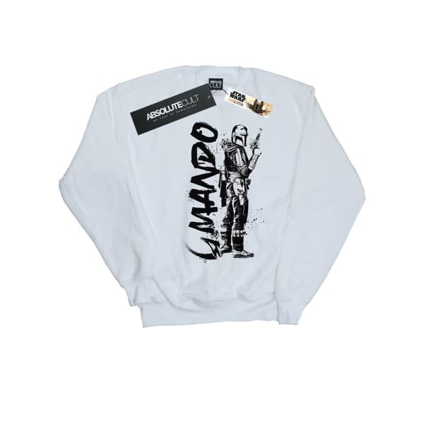 Star Wars Boys The Mandalorian Splat Mando Sweatshirt