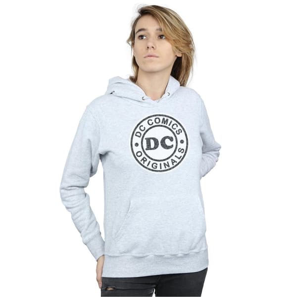DC Comics Kvinnor/Damer DC Originals Crackle Logo Hoodie