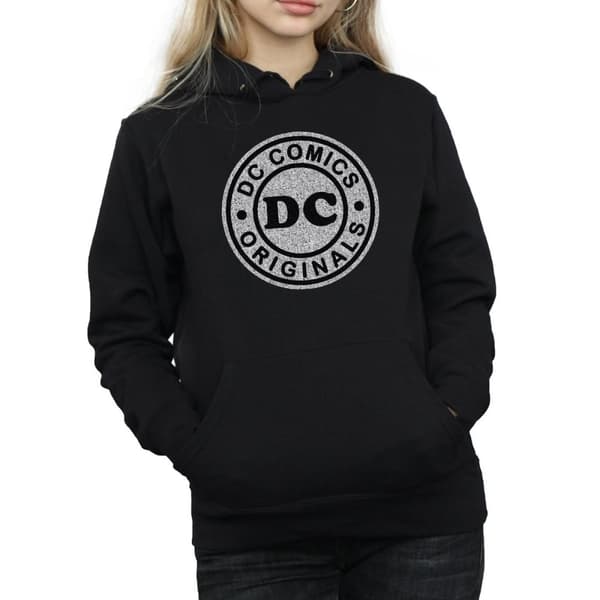 DC Comics Kvinnor/Damer DC Originals Crackle Logo Hoodie