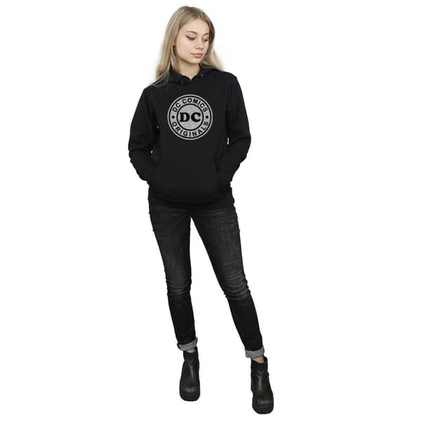 DC Comics Kvinnor/Damer DC Originals Crackle Logo Hoodie