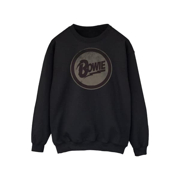 David Bowie Mens Circle Logo Sweatshirt