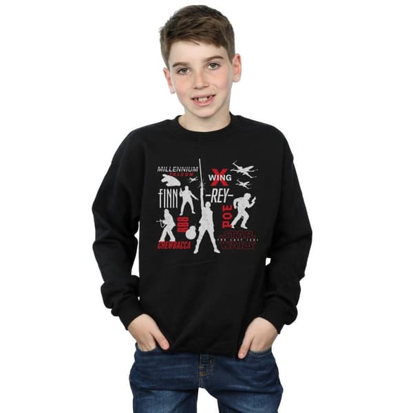 Star Wars Pojkar The Last Jedi Rebellion Silhouettes Sweatshirt