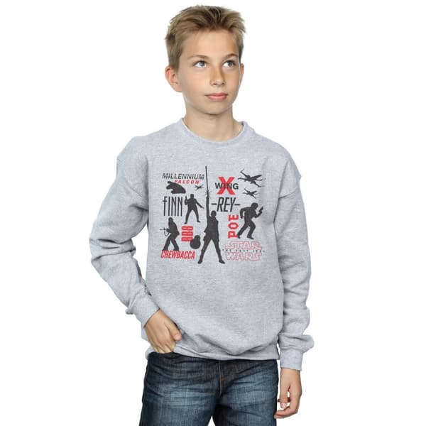 Star Wars Pojkar The Last Jedi Rebellion Silhouettes Sweatshirt