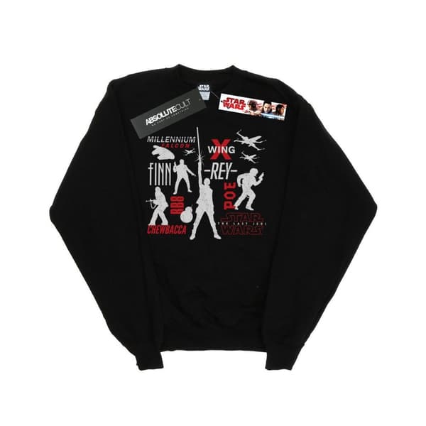 Star Wars Pojkar The Last Jedi Rebellion Silhouettes Sweatshirt