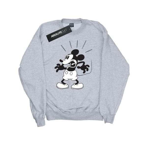 Disney Mens Mickey Mouse Scared Sweatshirt