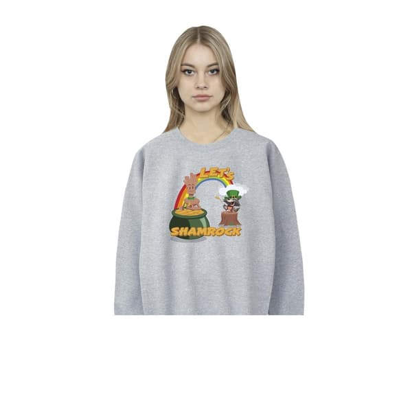 Marvel Womens/Ladies St Patrick´s Day Groot Shamrock Sweatshirt
