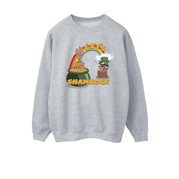 Marvel Womens/Ladies St Patrick´s Day Groot Shamrock Sweatshirt