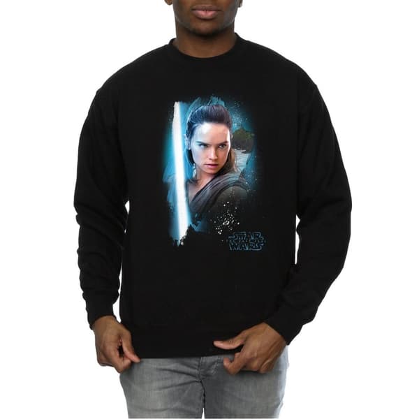 Star Wars Mens The Last Jedi Rey Brushed Sweatshirt
