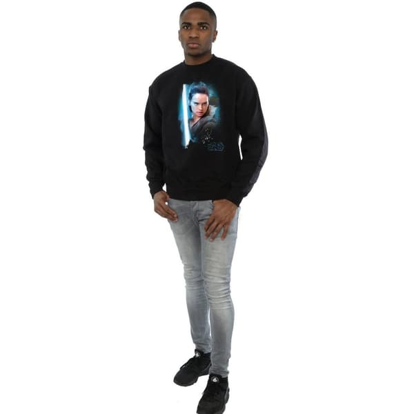 Star Wars Mens The Last Jedi Rey Brushed Sweatshirt