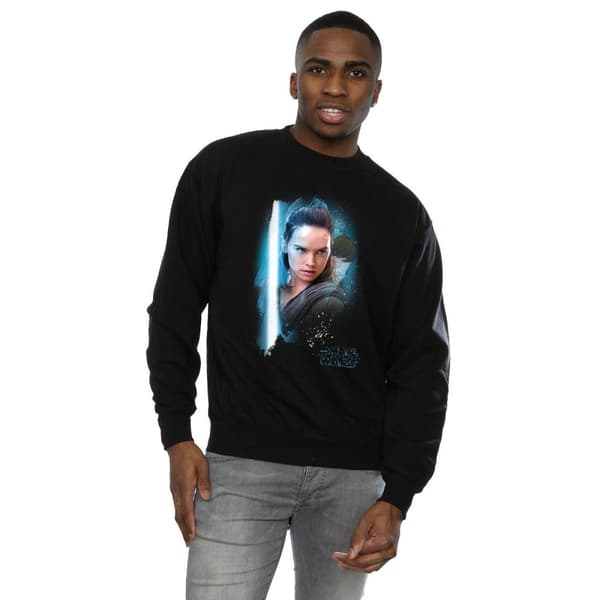 Star Wars Mens The Last Jedi Rey Brushed Sweatshirt