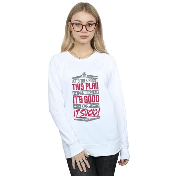 Marvel Womens/Ladies Avengers Infinity War It Sucks Sweatshirt