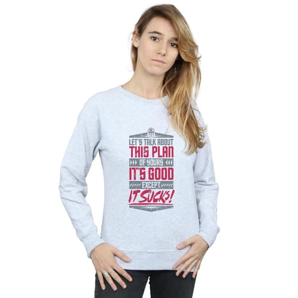Marvel Womens/Ladies Avengers Infinity War It Sucks Sweatshirt