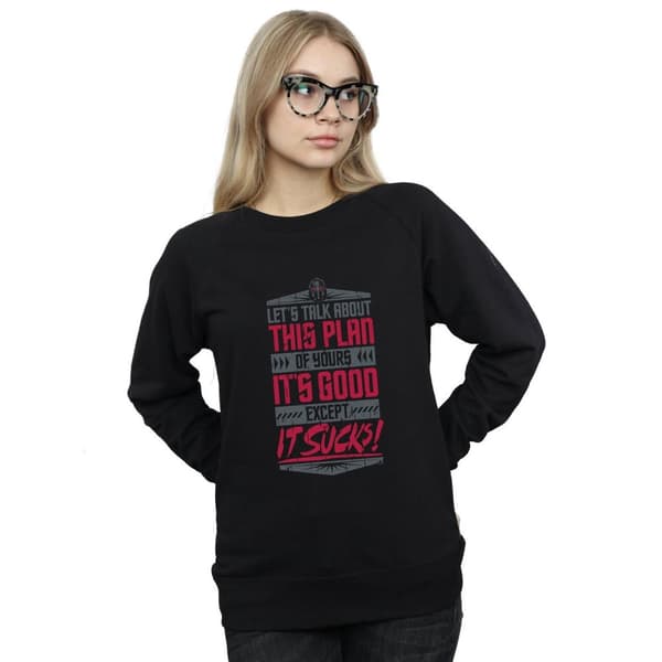 Marvel Womens/Ladies Avengers Infinity War It Sucks Sweatshirt