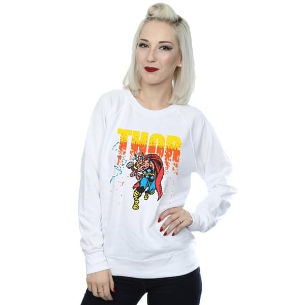 Marvel Womens/Ladies Thor Pixelated Sweatshirt