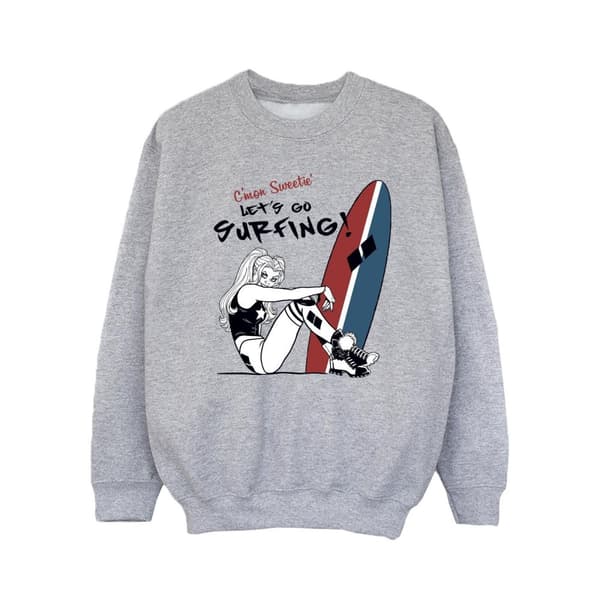 DC Comics Girls Harley Quinn Let´s Go Surfing Sweatshirt