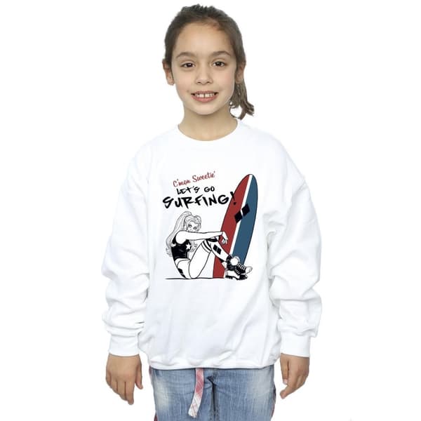 DC Comics Girls Harley Quinn Let´s Go Surfing Sweatshirt