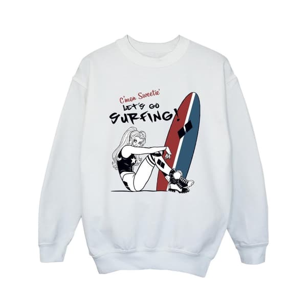 DC Comics Girls Harley Quinn Let´s Go Surfing Sweatshirt