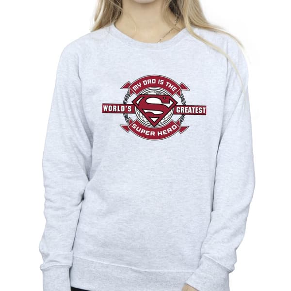 DC Comics Womens/Ladies Superman Super Hero Sweatshirt