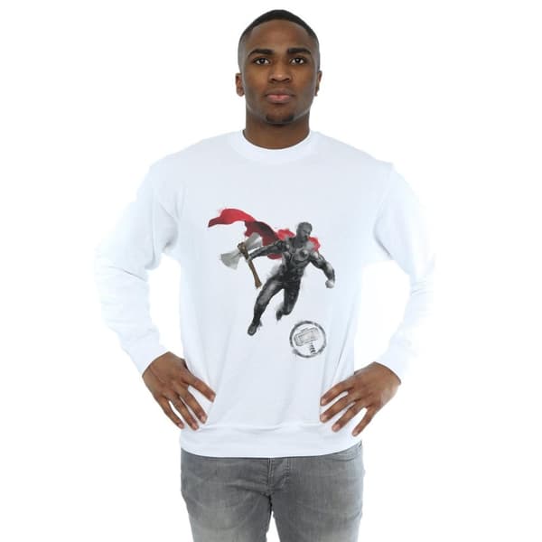 Marvel Mens Avengers Endgame Painted Thor Sweatshirt