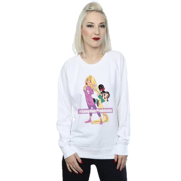 Disney Womens/Ladies Wreck It Ralph Rapunzel And Vanellope Sweatshirt