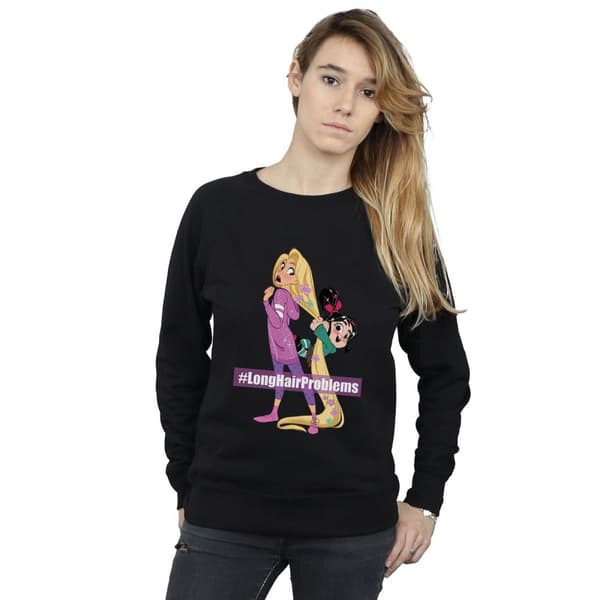 Disney Womens/Ladies Wreck It Ralph Rapunzel And Vanellope Sweatshirt