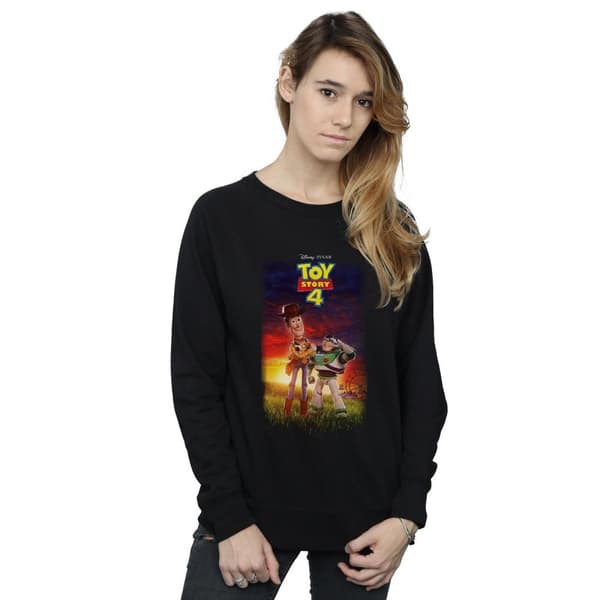 Disney Womens/Ladies Toy Story 4 Buzz And Woody Poster Sweatshirt