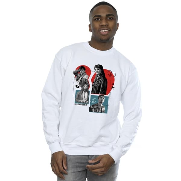 Netflix Mens Sex Education Heart Break For All Sweatshirt