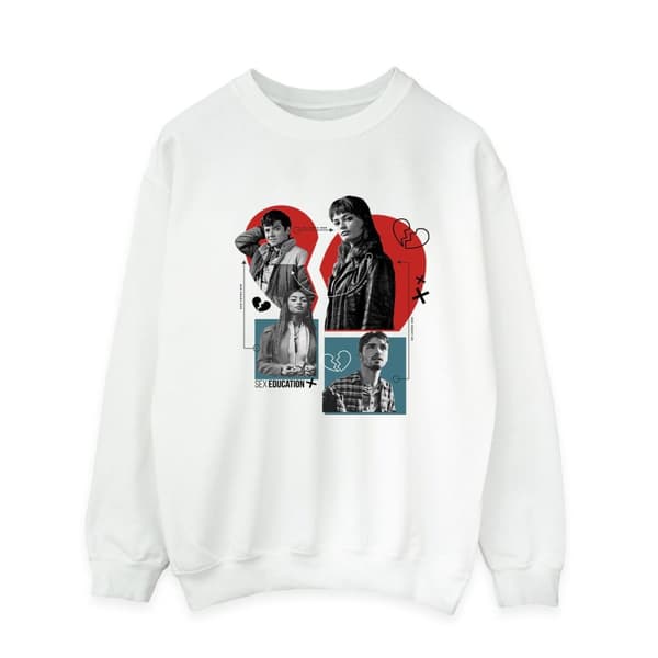 Netflix Mens Sex Education Heart Break For All Sweatshirt