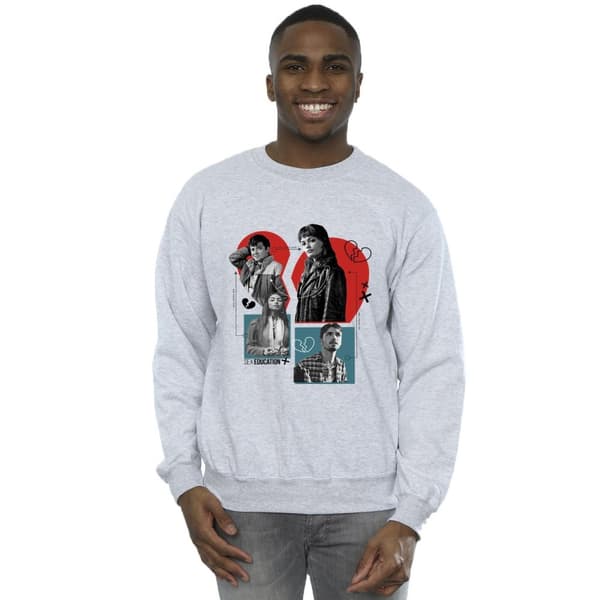 Netflix Mens Sex Education Heart Break For All Sweatshirt