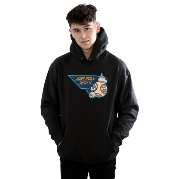 Star Wars: The Rise of Skywalker Mens D-O & BB-8 Just Roll With It Hoodie